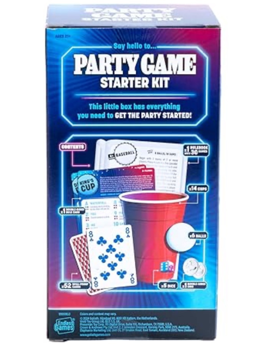Goliath Party Game Starter Kit - Rules & Pieces for 30 Games - New in Box - Picture 2 of 3